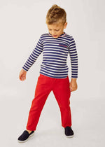 Edward Toddler Long Sleeve - Marine Stripe