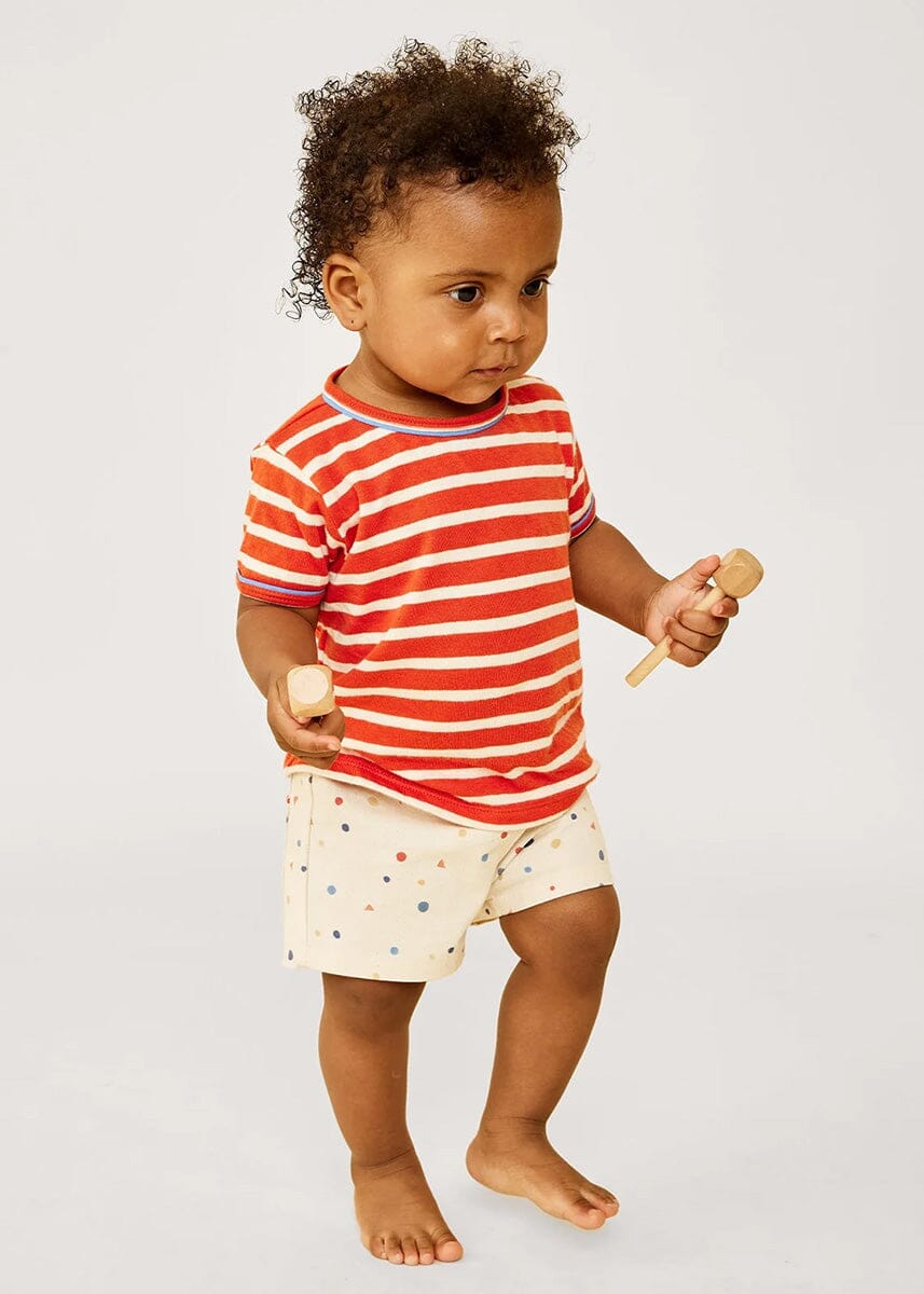 Willie Baby T-Shirt - Red Sport Stripe