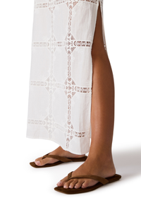 Monique Eyelet Skirt - Antique