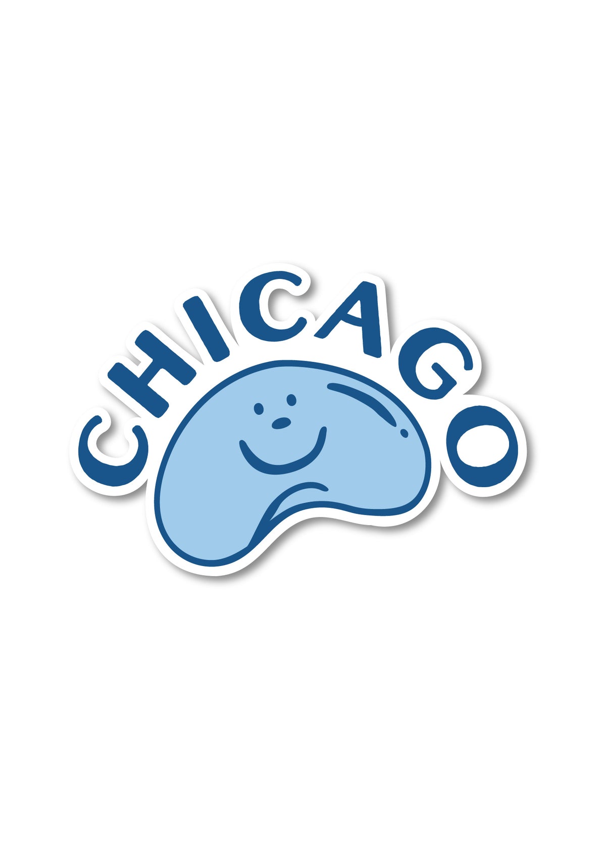 Mr. Bean Chicago Sticker