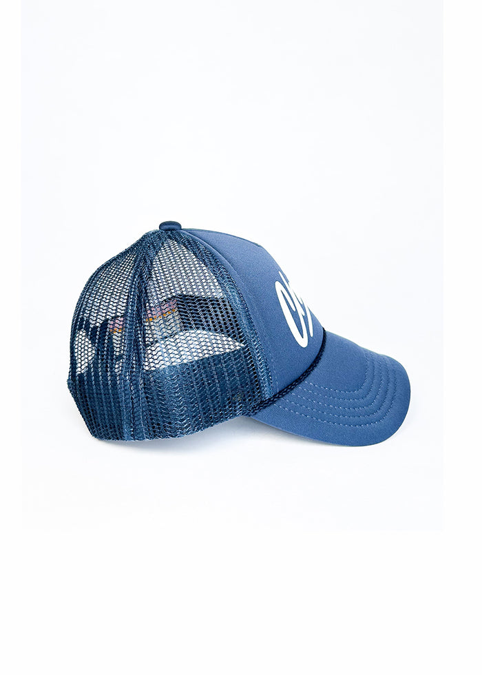 Toddler Chicago Script Trucker Hat - Navy