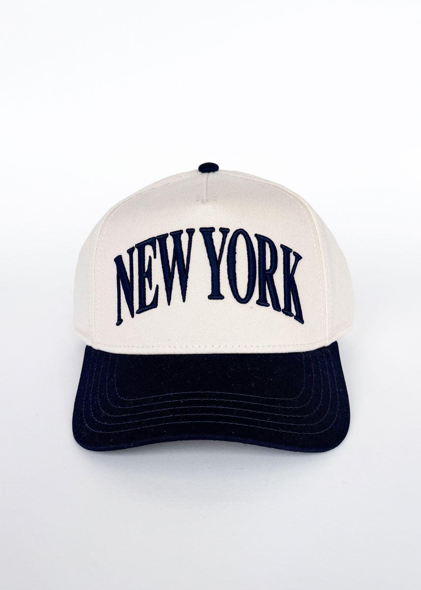 New York Puff Baseball Hat - Navy