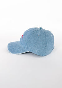 New York. Dad Hat - Denim & Red Embroidery