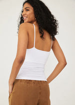 Seamless V-Neck Cami - White