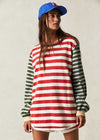 Sawyer Stripe Tee - Kelp