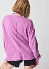 Fade Into You Long Sleeve Tee - Iris Orchid