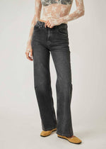 Tinsley Baggy High-Rise Jeans - Blowout Black