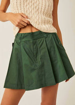 Pleats To Meet You Mini Skirt - Black Forest