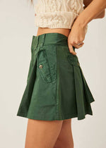 Pleats To Meet You Mini Skirt - Black Forest