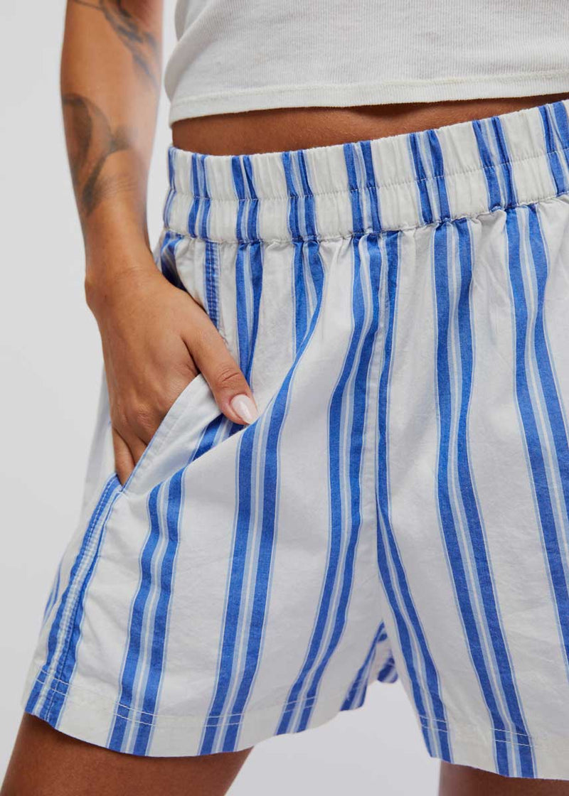 Get Free Striped Shorts - Ivory Combo