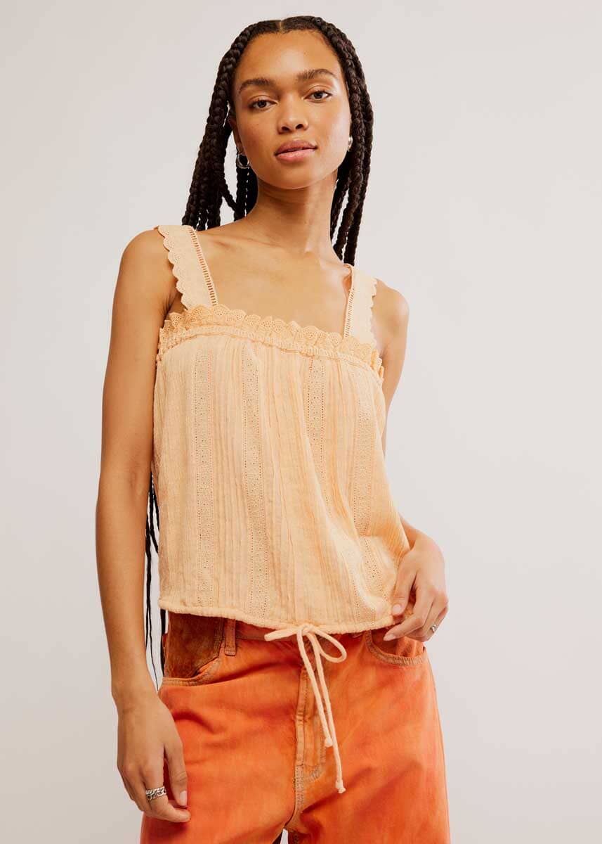 Because Of You Tank - Peach