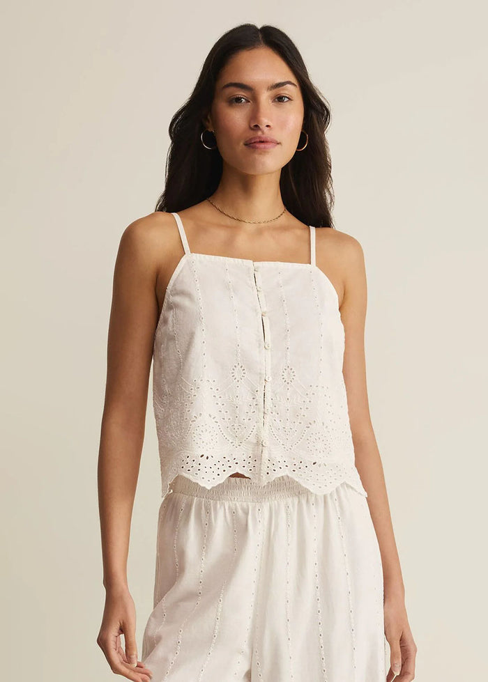 Sea Esta Embroidered Top - White