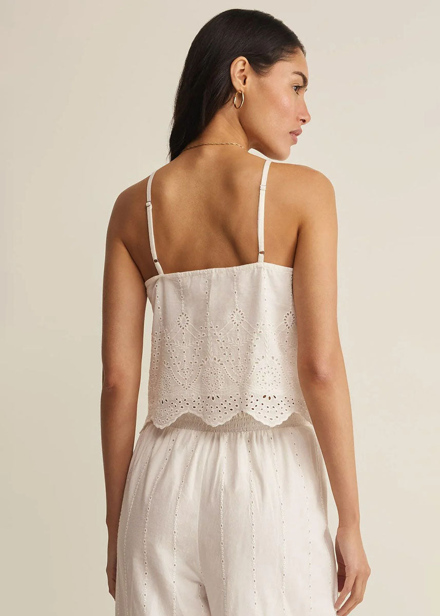 Sea Esta Embroidered Top - White
