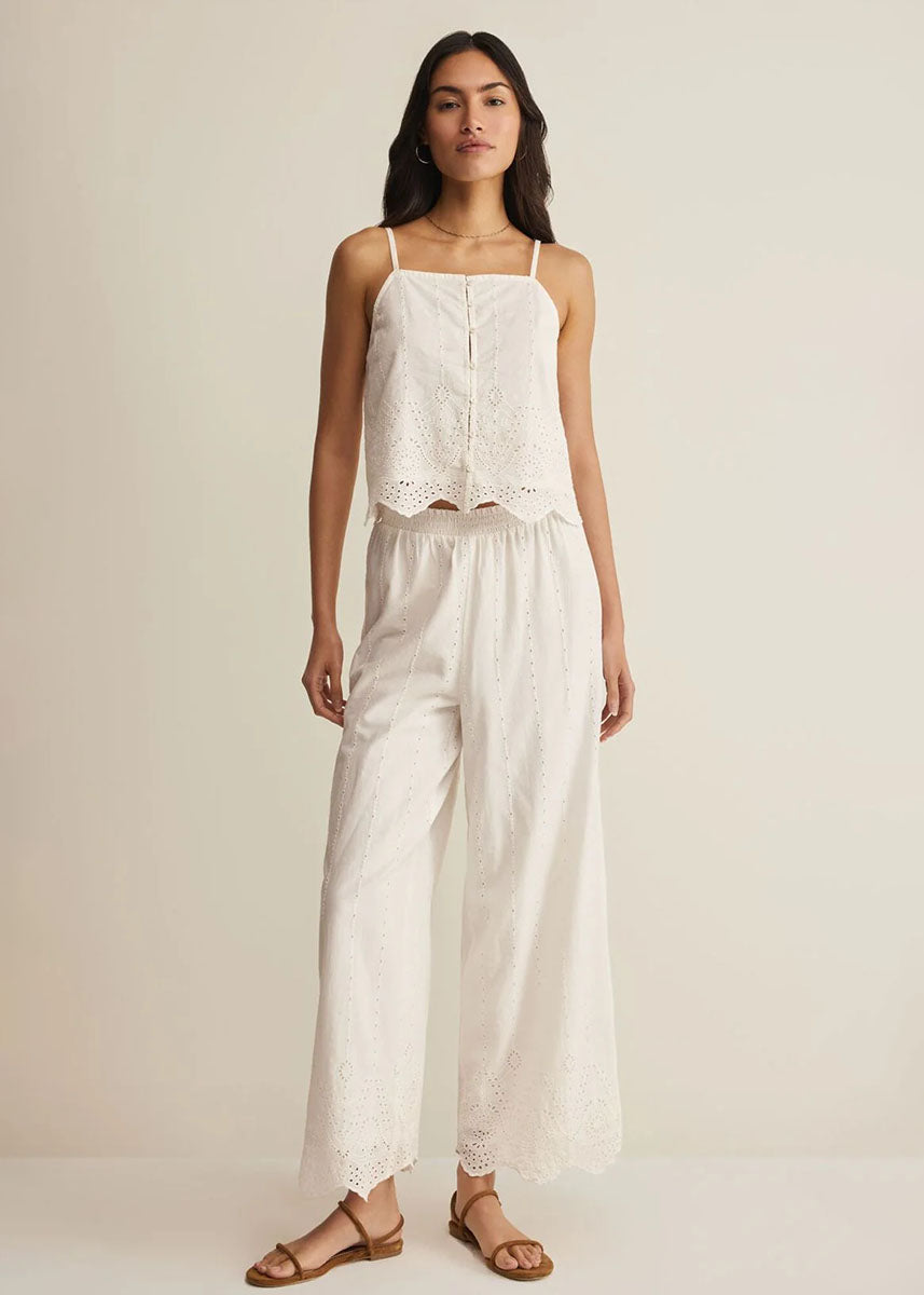 Sea Esta Embroidered Top - White