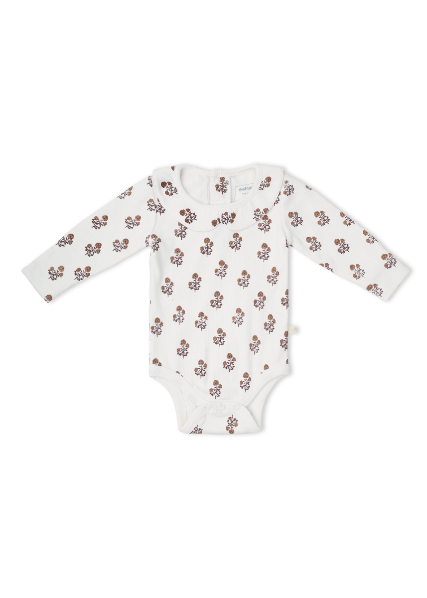 Organic Ruffle Collar Onesie & Pants Set - Loom
