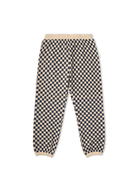 Organic Tee & Pant Slouch Set - Midnight Check