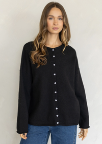 Oversized Piper Cardigan - Black