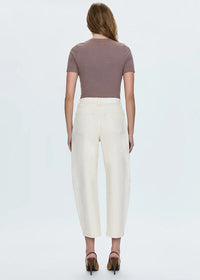 Eli High-Rise Arched Leg Jean - Ecru