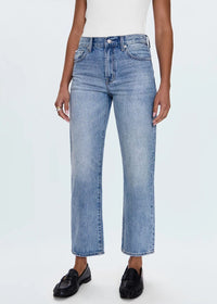 Lexi Mid Rise Bowed Straight - Bowie