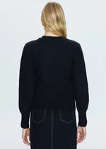 Colette Puff Sleeve Sweater - Noir