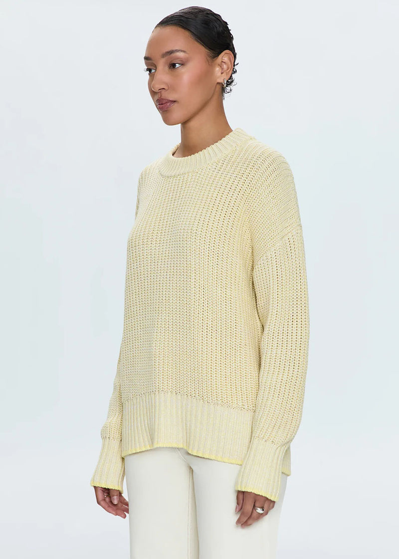 Tina Crewneck Sweater - Soft Yellow