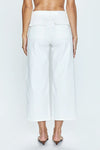 Sophia Wide Leg Utility Ankle - Le Blanc