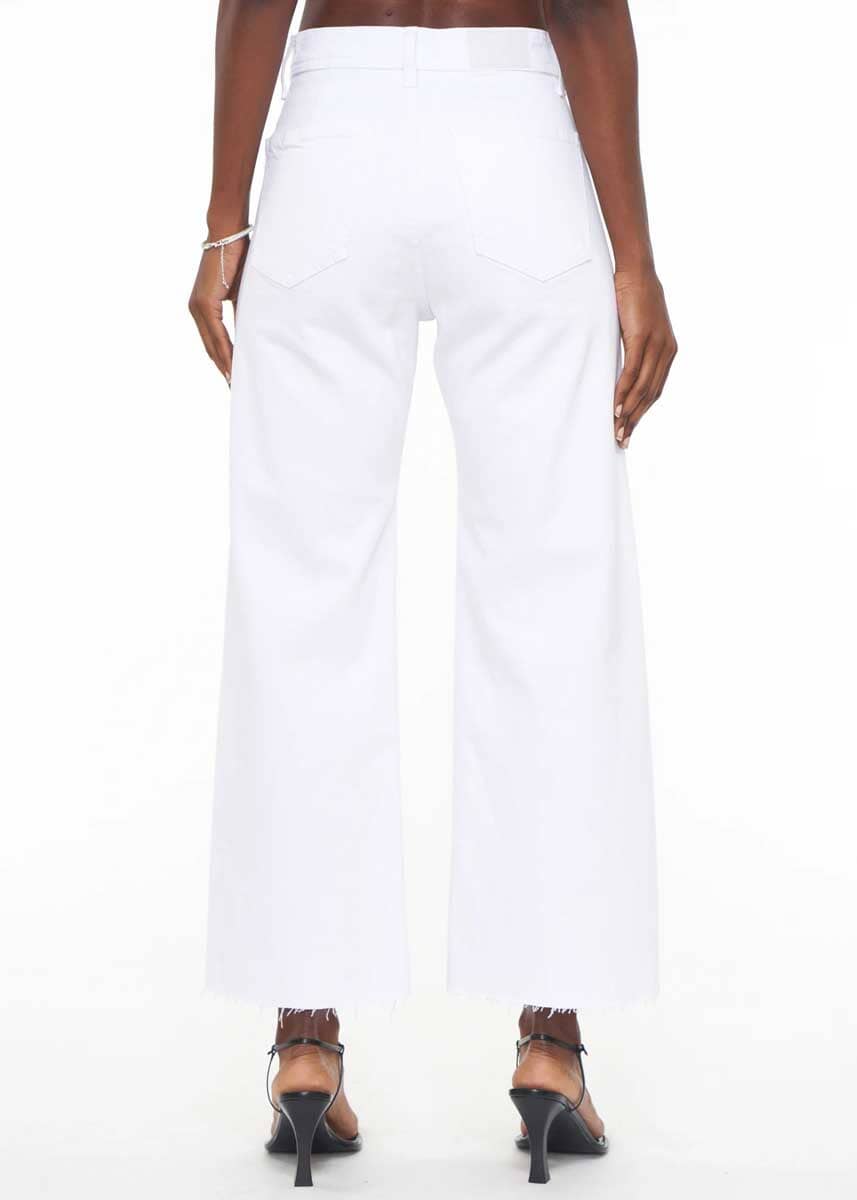 Penny High Rise Wide Leg Crop - Blizzard