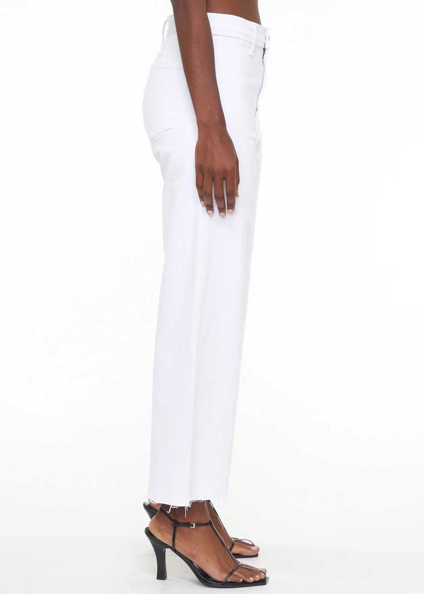 Penny High Rise Wide Leg Crop - Blizzard