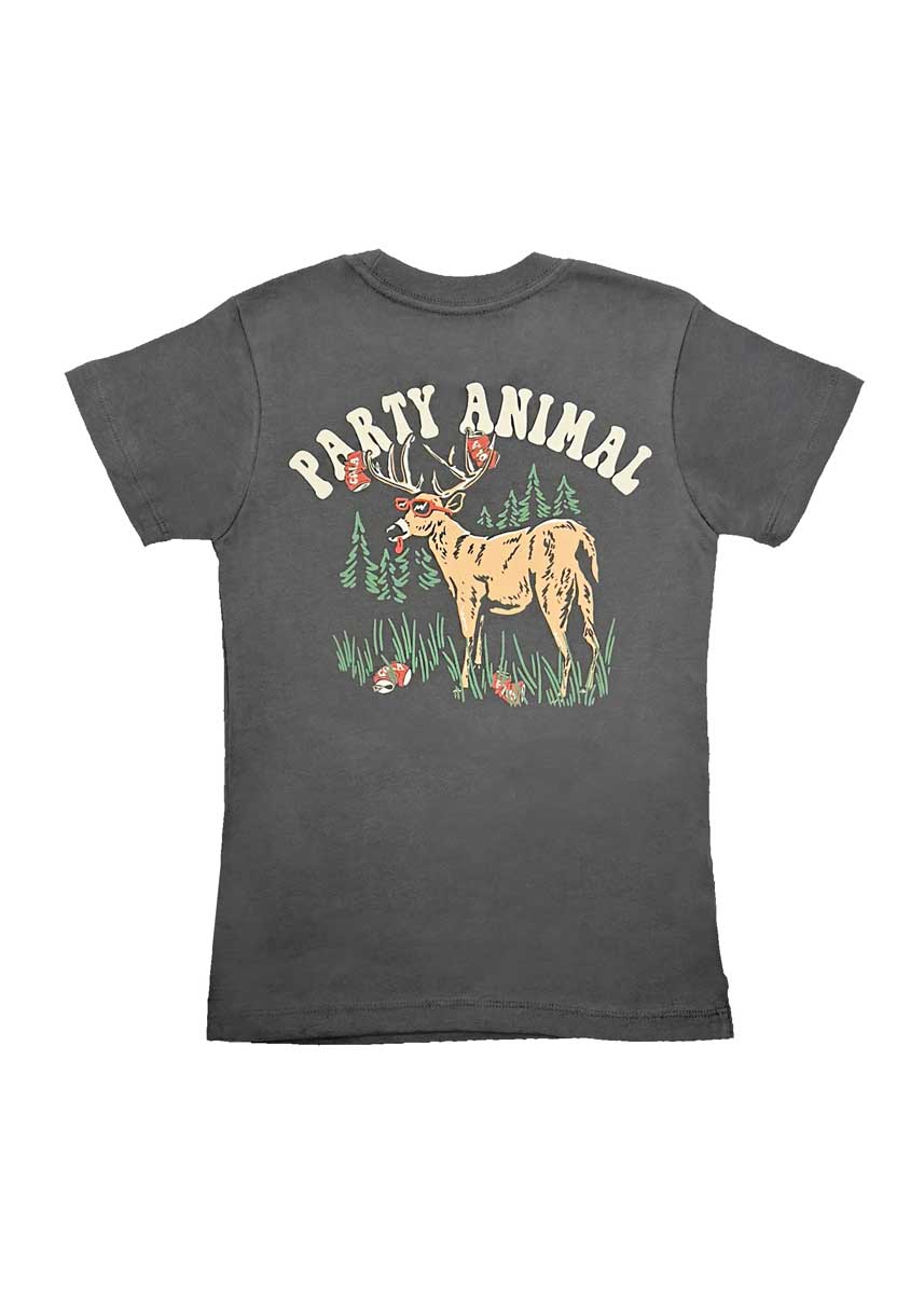 Party Animal Kids T-Shirt - Vintage Black