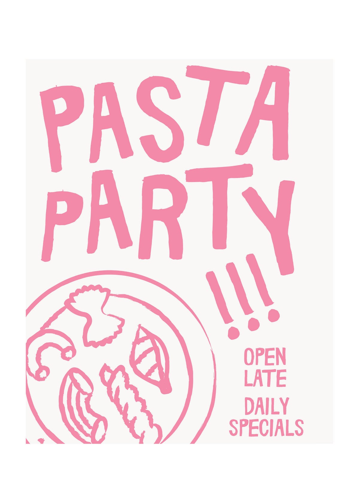 Pasta Party Poster