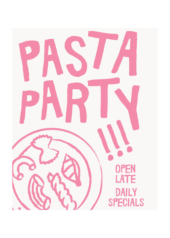Pasta Party Poster