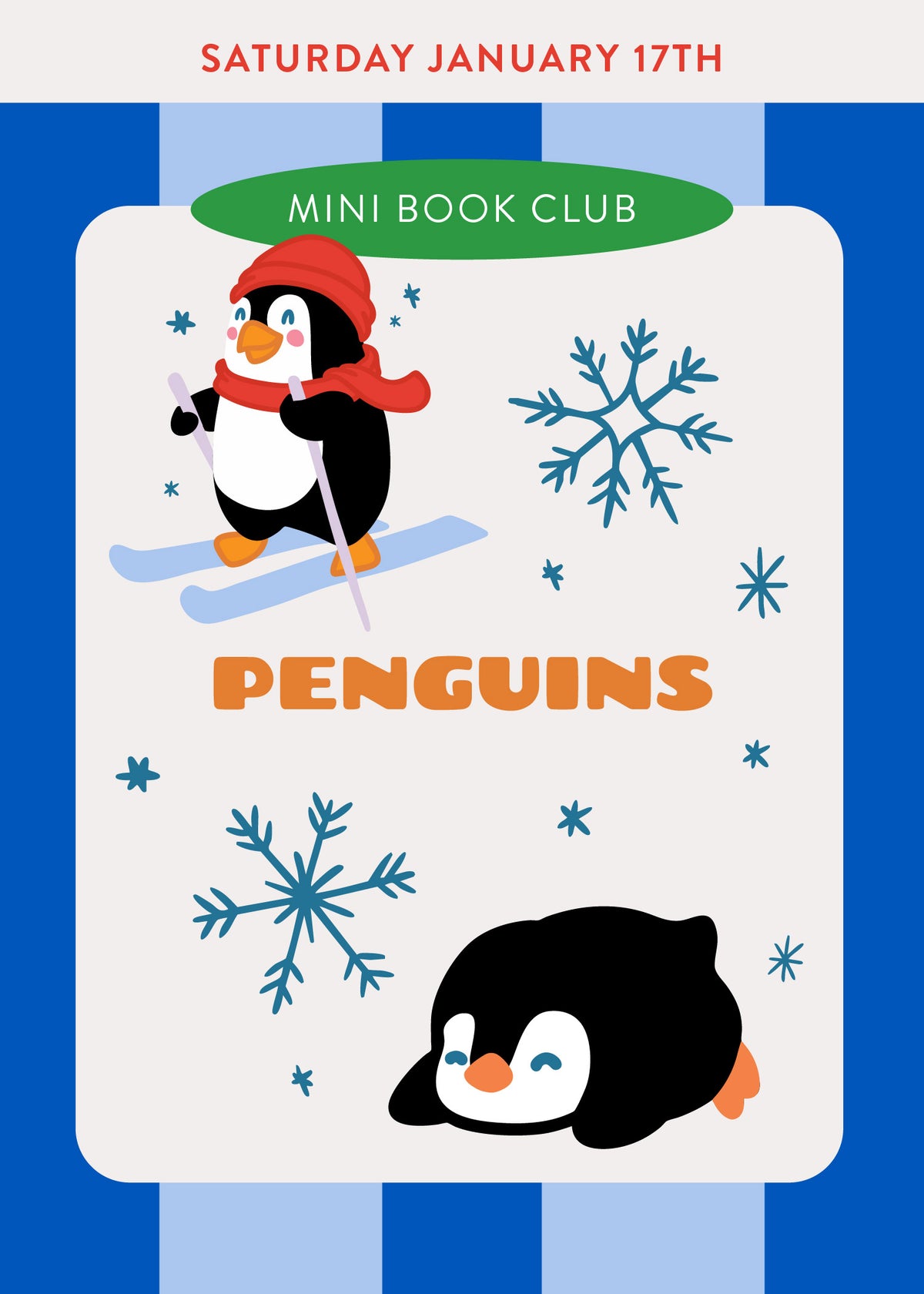 Penguins Story Time With Connections Academics 1/17