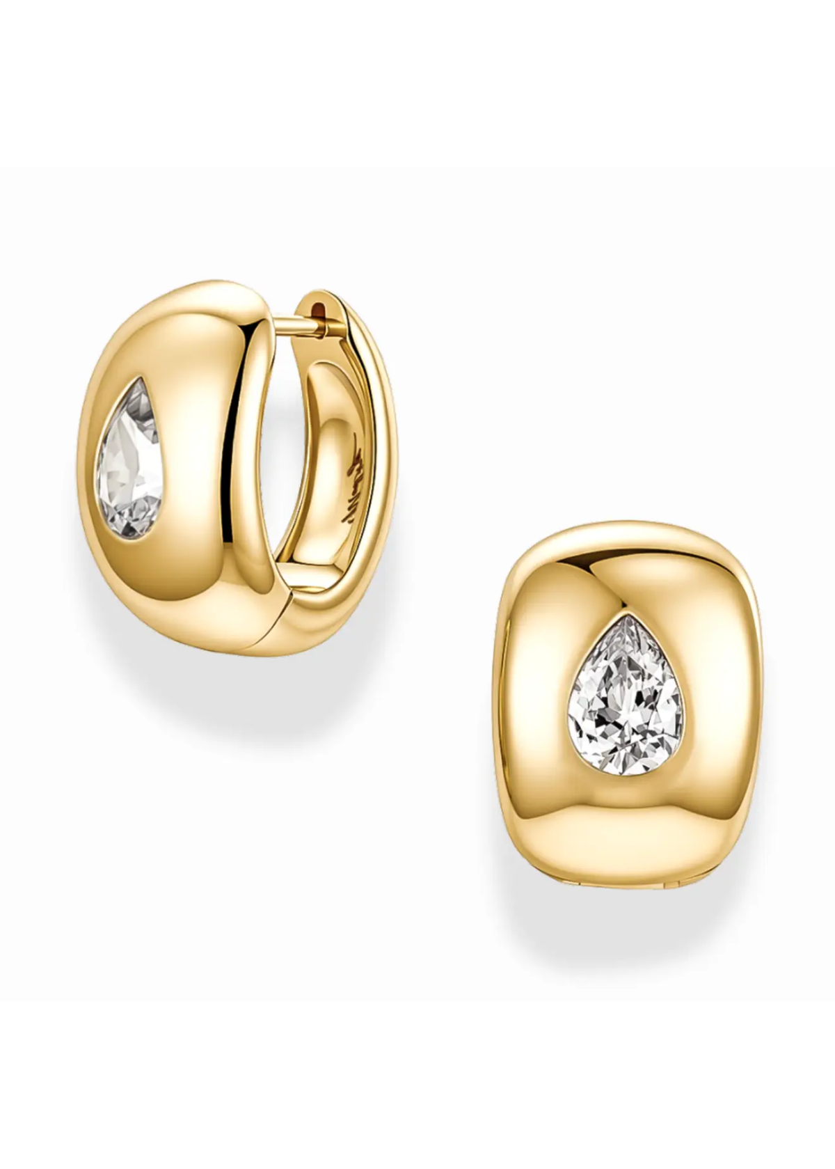 Penn Gemstone Hoops - Cubic Zirconia