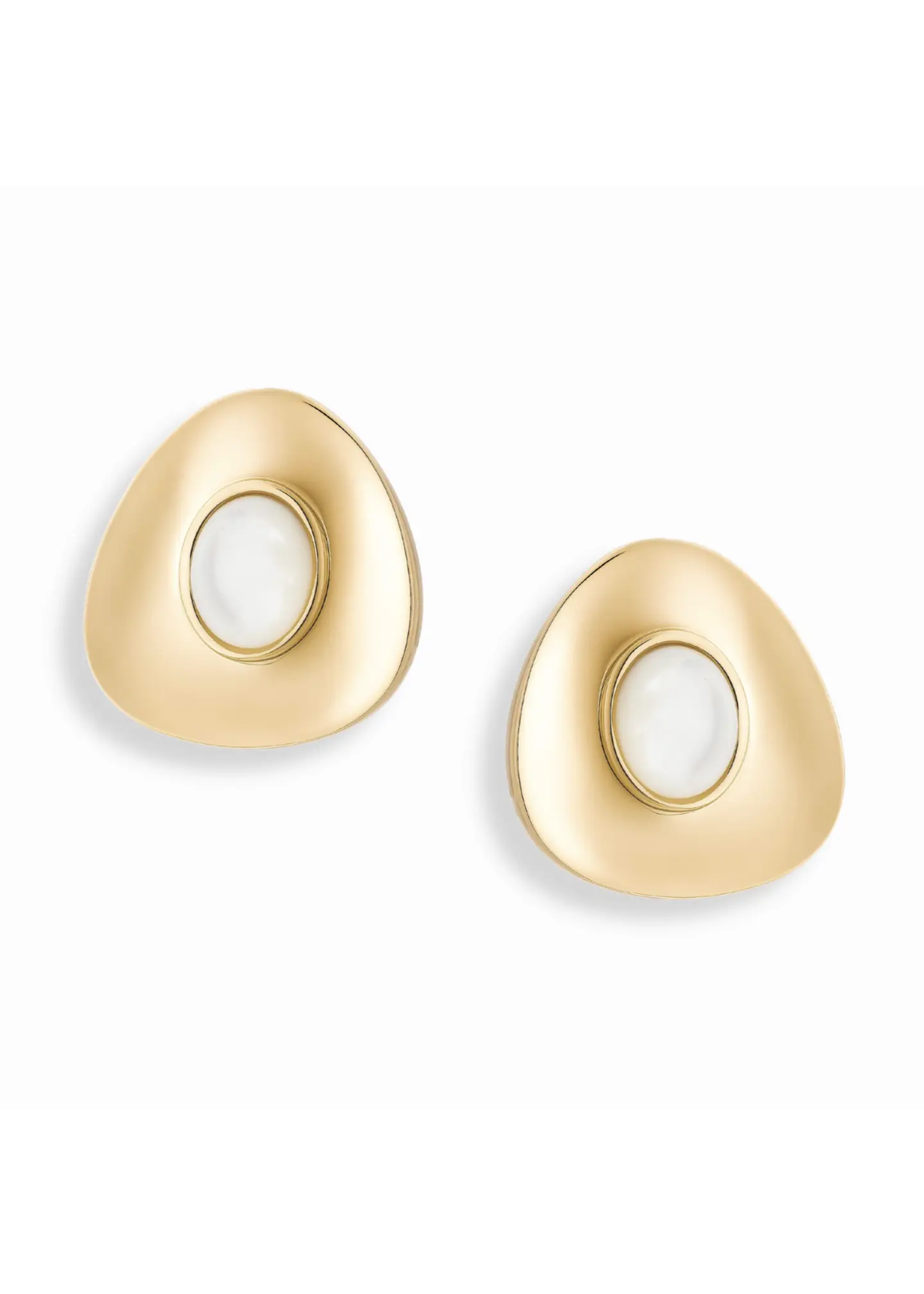 Hunter Statement Studs - Pearl