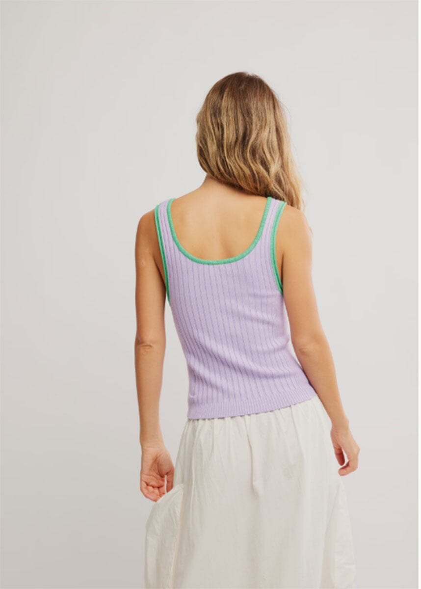 All Star Sweater Tank - Lilac Lily Combo