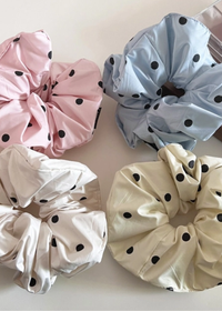 Polka Dot Scrunchie - Butter