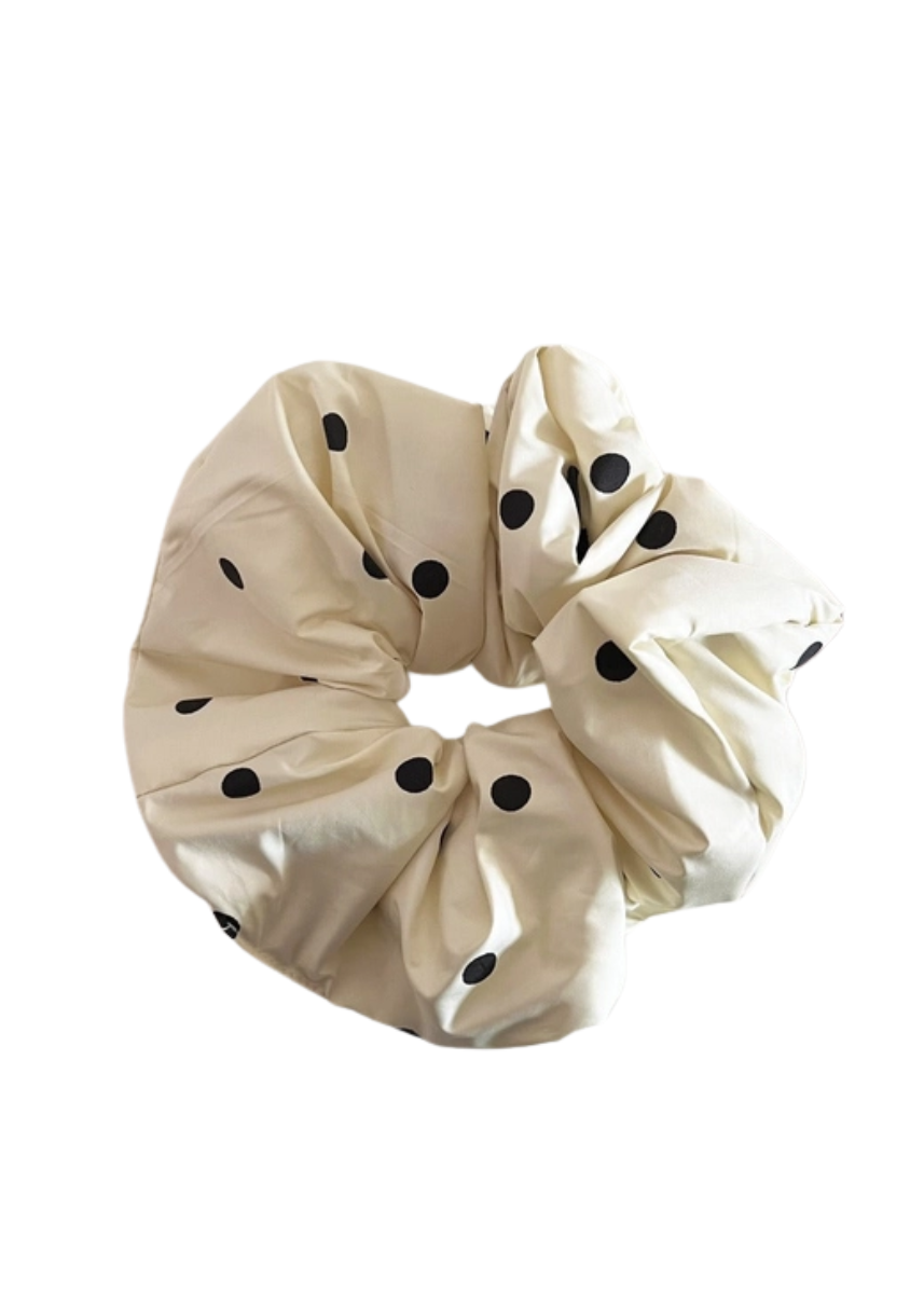 Polka Dot Scrunchie - Butter