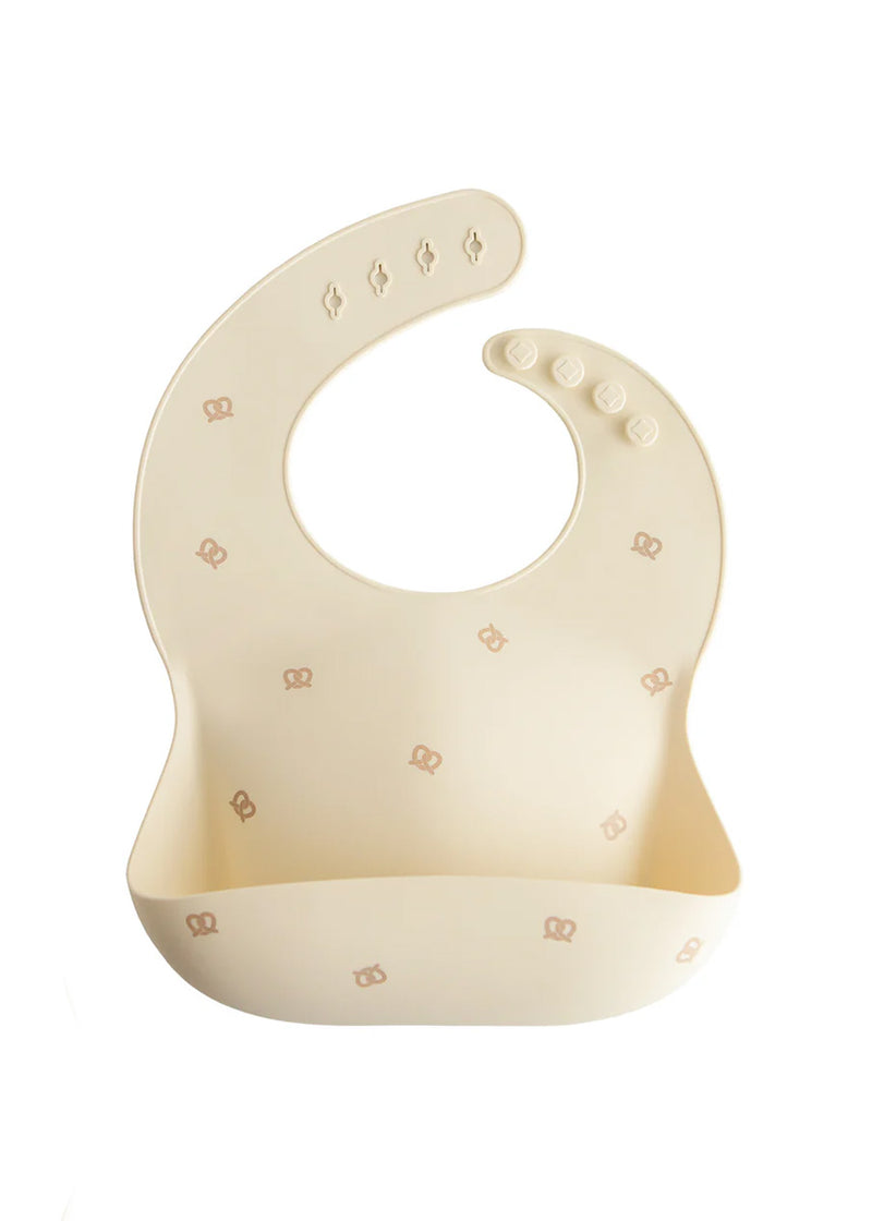 Silicone Baby Bib - Pretzel