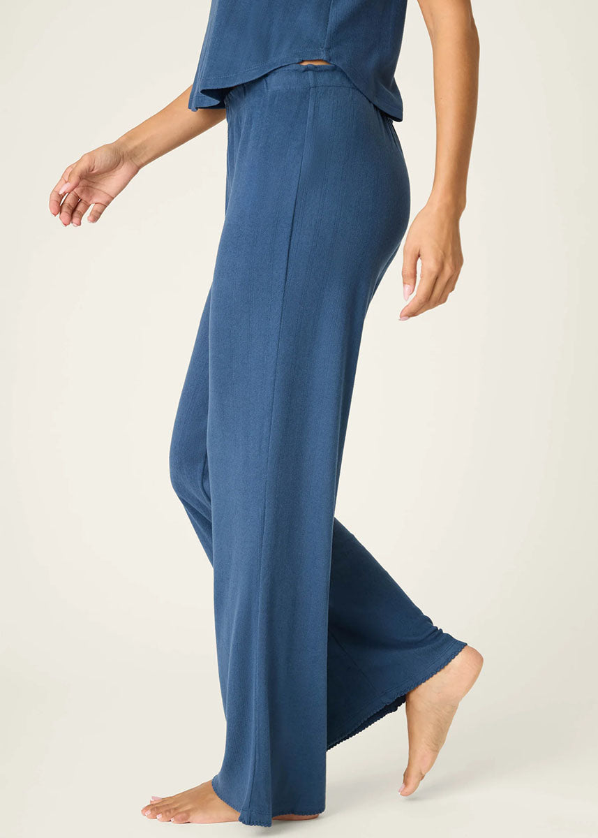 Pointelle Essentials Pant - Deep Sea