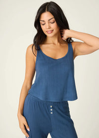 Pointelle Essentials Tank - Deep Sea