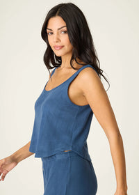 Pointelle Essentials Tank - Deep Sea