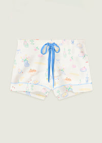 Whimsy Parisian Picnic Short - Ivory