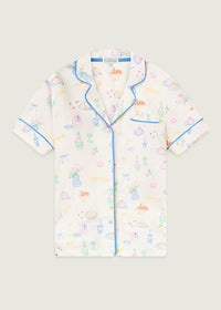 Whimsy Parisian Picnic Top - Ivory