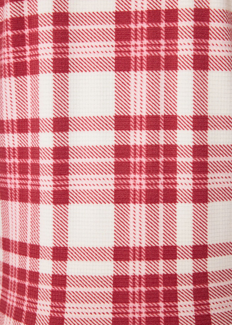 Full Of Holiday Spirit Shorts - Ivory Plaid