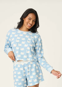 Boyfriend Long Sleeve - Angel Blue