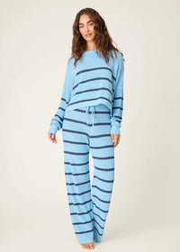 Cozy Up Cotton Sweater Pant - Blue Bird