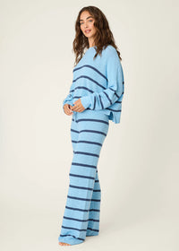 Cozy Up Cotton Sweater Pant - Blue Bird