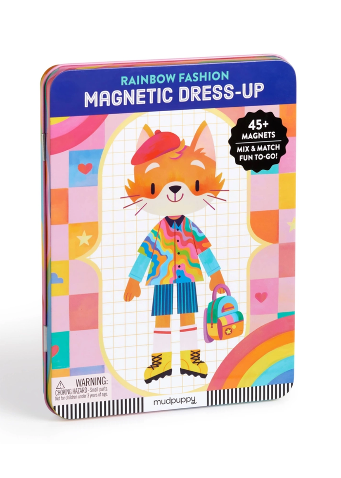 Rainbow Fashion Magnetic Dress-Up Play Set