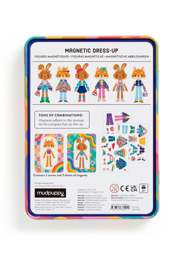 Rainbow Fashion Magnetic Dress-Up Play Set