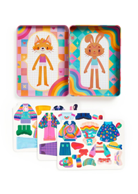 Rainbow Fashion Magnetic Dress-Up Play Set